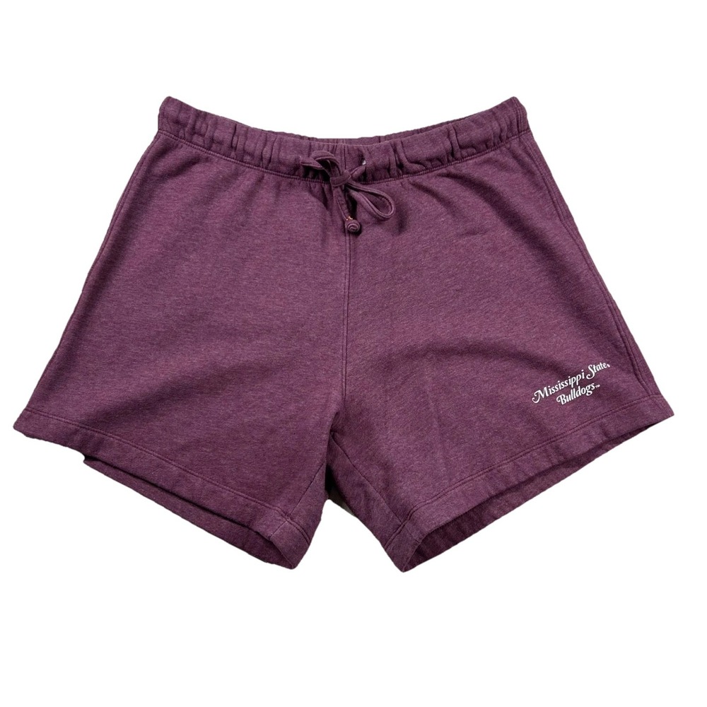 Redshirt Bulldogs Shorts Women M Mississippi State NCAA College Lounge 6" Inseam